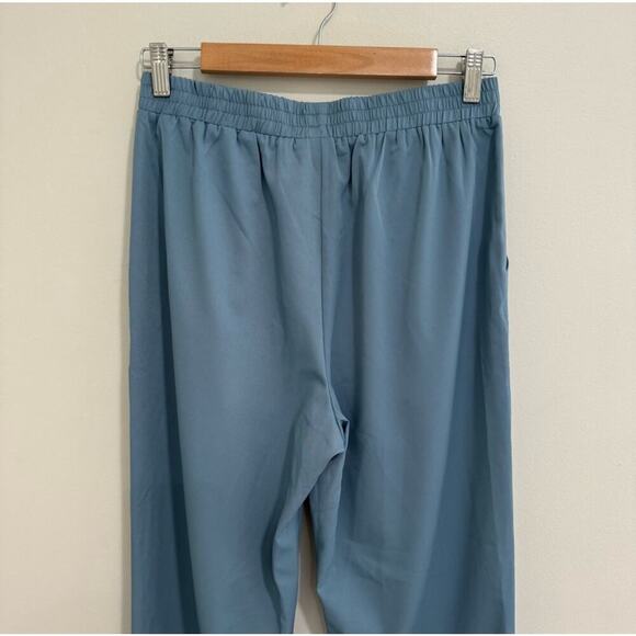 Lulus NWT Dusty Blue Tie Hem Jogger Pants - Picture 6 of 8